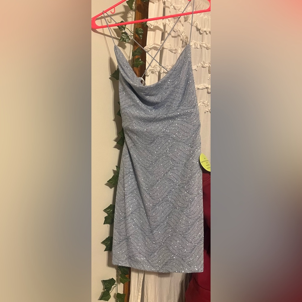 Sparkling Light Blue Dress